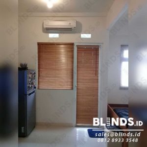 wooden blinds light natural slat 27mm